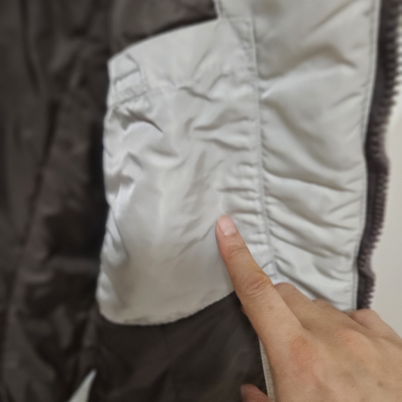 Energie Nylon Medium Bomber Fall/winter Jacket White Brown Blue Designer… - Picture 11 of 15